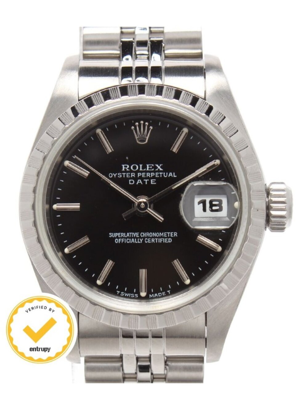 Rolex Watch Oyster Perpetual Date Automatic Black